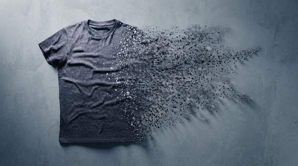 Editorial illustration for From Garment to Food Web: How Synthetic Clothing Sheds Microplastics Into the Environment